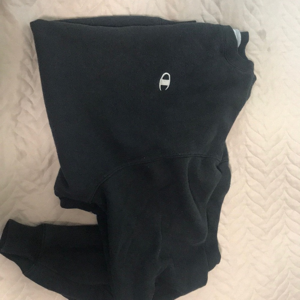 Black champion crew neck